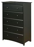 Stork Craft Beatrice 5 Drawer Chest - Black