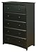 Stork Craft Beatrice 5 Drawer Chest - Black