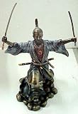 Samurai Warrior Bujutsu Statue Figure Martial Arts