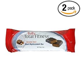 Bally Rapid Results Meal Replacement Bar, Caramel Swirl 1.76-Ounce Bars in 12-Count Packages (Pack of 2)