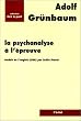 La psychanalyse � l'�preuve