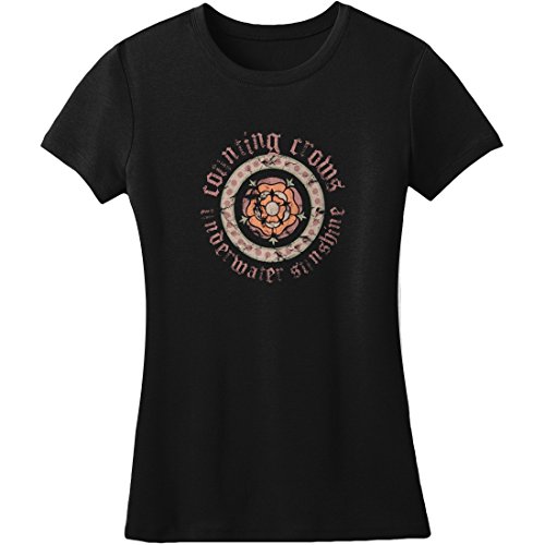 Counting Crows Flower Circle Girls Jr Medium Black