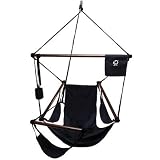 Navy Blue Finish Outdoor Air Hanging Chair Hammock