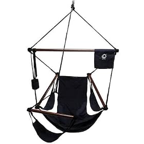 Navy Blue Finish Outdoor Air Hanging Chair Hammock by visiondecor Furniture