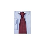 Paul Fredrick Silk Diamantine Tie Red Regular