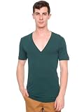 American Apparel Unisex Short Sleeve Deep V-Neck T-Shirt 6456