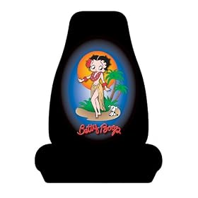 Plasticolor 006517R01 Betty Boop Aloha Style Universal-Fit Bucket Seat Cover