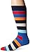 Happy Socks Men's 1 Pack Unisex Combed Cotton Crew-Stripe, Assorted, 10-13