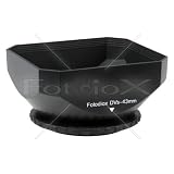 Fotodiox Video Camera, Camcorder DV Lens Hood, 43mm Black