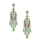 Gold Tapestry Chandelier Earrings