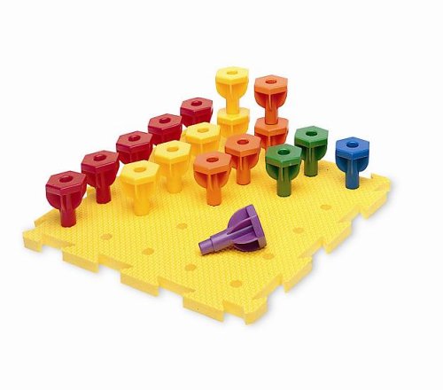 414CT5A5XEL Learning Resources Rainbow Peg Play Activity Set