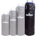 Genuine Cowhide Leather Punch Bag Filled with Free Chrome Plated chain Real Leather punchbag Black 6 Feet