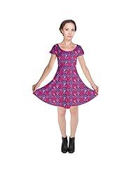 Stretchy Cap Sleeves Polyester/Spandex Plaid Print  Dress