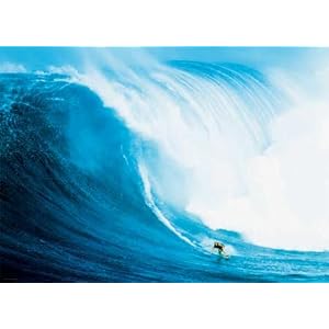 Wave Rider (Surfing Big Wave, Huge) Art Poster Print - 55x40