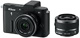 Nikon 1 V1 Systemkamera (10 Megapixel, 7,5 cm (3 Zoll) Display) schwarz inkl. 1 NIKKOR VR 10-30 mm und 10 mm Pancake Objektive