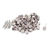 uxcell フラップホイール　研削研磨ディスク　10mm x 10mm x 3mm 120グリット 100個