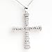 0.5 Carat 14KWG Diamond Cross Pendant