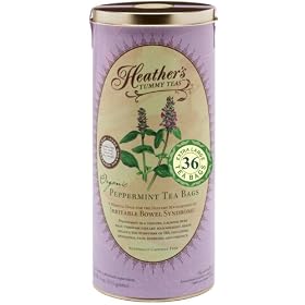 Heather's Tummy Tea Peppermint Tea Bags for Irritable Bowel Syndrome ~ Heather's Tummy Teas Organic Peppermint Teabags (36 Jumbo Teabags)