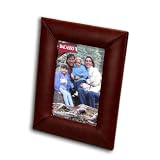 Mocha Leather 4 x 6 Picture Frame