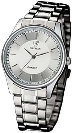 Handsome Best Mens Steel Band Quartz Watch White