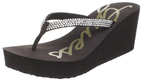 Guess Women's Seeside2 Flip Flop Sandal,Brown,9 M US
