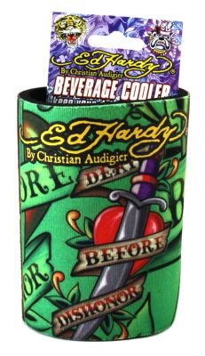 Ed Hardy Tattoo Can Coozie Koozie Cooler 2010 NEW N7