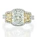 3.07ct Fancy Yellow Cushion Cut Diamond Engagement Anniversary Ring