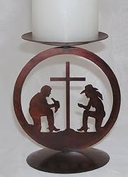 Couple Praying Candle Stand