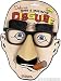 Deluxe Nose, Mustache and Eyebrows Disguise Image