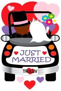 Newlywed Garden Flag Indoor/outdoor 13.5" X 18"