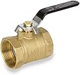 Smith-Cooper International 8135 Series Brass Ball Valve, Inline, Lever Handle, NPT Female