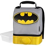 Batman Cape Lunch Box Bag Dual Compartment by Thermos Company
