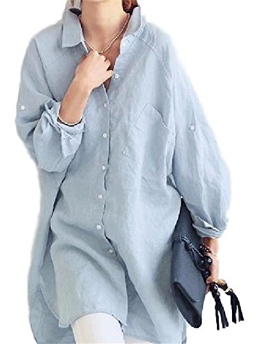 （マゼンタル） MAGENTAL Yシャツ ブラウズ カジュアル ロングシャツワンピ レディース