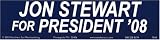 Jon Stewart for President '08 Magnetic Bumper Sticker