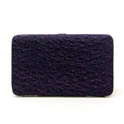 Fashion Designer Inspired Trendy Ostrich Textured Finish Flat Wallet Holder Clutch