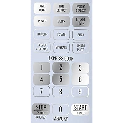 Bella 700-Watt Compact Microwave Oven, 0.7 Cubic Feet, White with Chrome