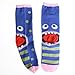 Angelina Monster-Heel Cotton Crew Socks, 6-Pair, Assorted Color Pack.