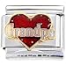 Heart I Love Grandpa Italian Charm