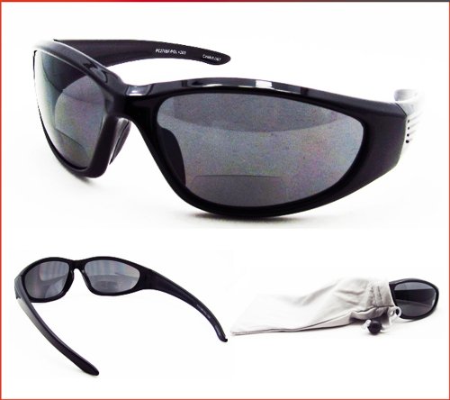 Polarized Bifocal Sunglasses for Men and Women. Premium TAC Polarized Lenses and Sporty Wraparound Frame. Free Microfiber Cleaning Case Included. Overdrive