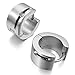 Men's Stainless Steel Stud Hoop huggie Earrings CZ Silver Charm Elegant