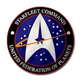 STARFLEET COMMAND - STAR TREK - CHROME - Sticker Decal - #M031