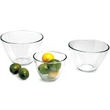 Anchor Hocking 3-Piece Contemporary Serving Bowl Set