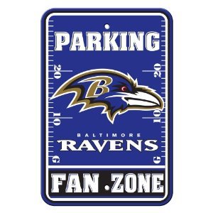 NFL Baltimore Ravens Plastic Parking Sign