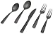 Herdmar Perugia 18/10 Stainless Steel 5-Piece Placesetting, with PVD Black Mirror Finish