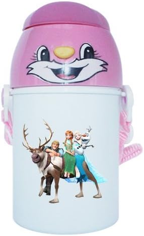 NuWaWa Cover Frozen Logo Custom Kid's Water Bottle 12 OZ/350 ML Mom's Good Choice(LightPink)