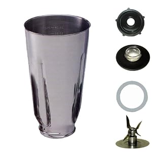 5 cup, stainless steel blender jar, complete. Fits Oster. by 