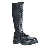 JUNGLE BOOT-II, 20 Eyelet Leather/Canvas S/T Knee Boot