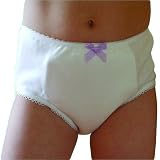Girls Padded Brief -L-White