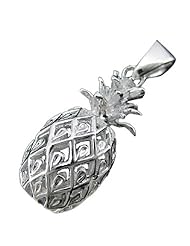 925 Silver Medium Pineapple Pendant Hawaiian Silver Jewelry