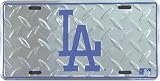 Dodgers Diamond Plate License Plate